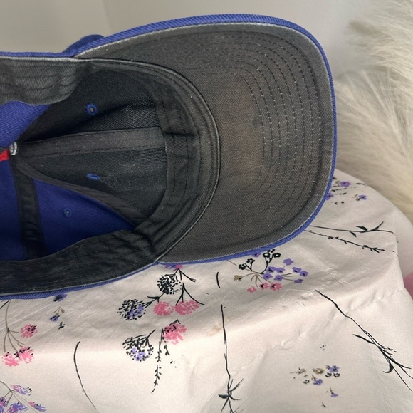 Texas Rangers Hat Cap Strap Back Blue Red MLB Baseball Logo Nike Legacy91 - Picture 8 of 10